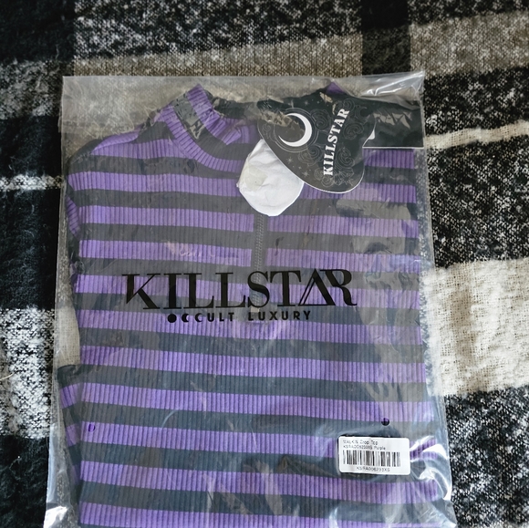 NWT. Killstar Malkin Crop Top Purple. Multiple sizes available. - Picture 7 of 9